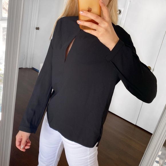 π€ ZARA BLACK BASIC LOOSE FIT BLOUSE! - Picture 3 of 13